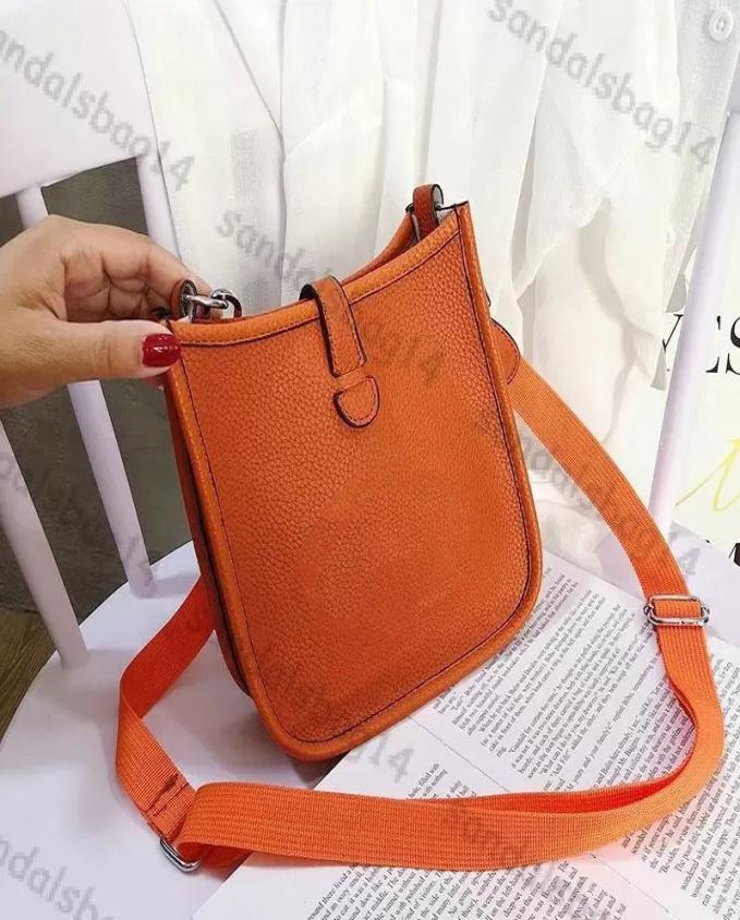 Designer Classic Soft leather bag female Evelyn mobile phone bag fashion simple oneshoulder messenger handbag