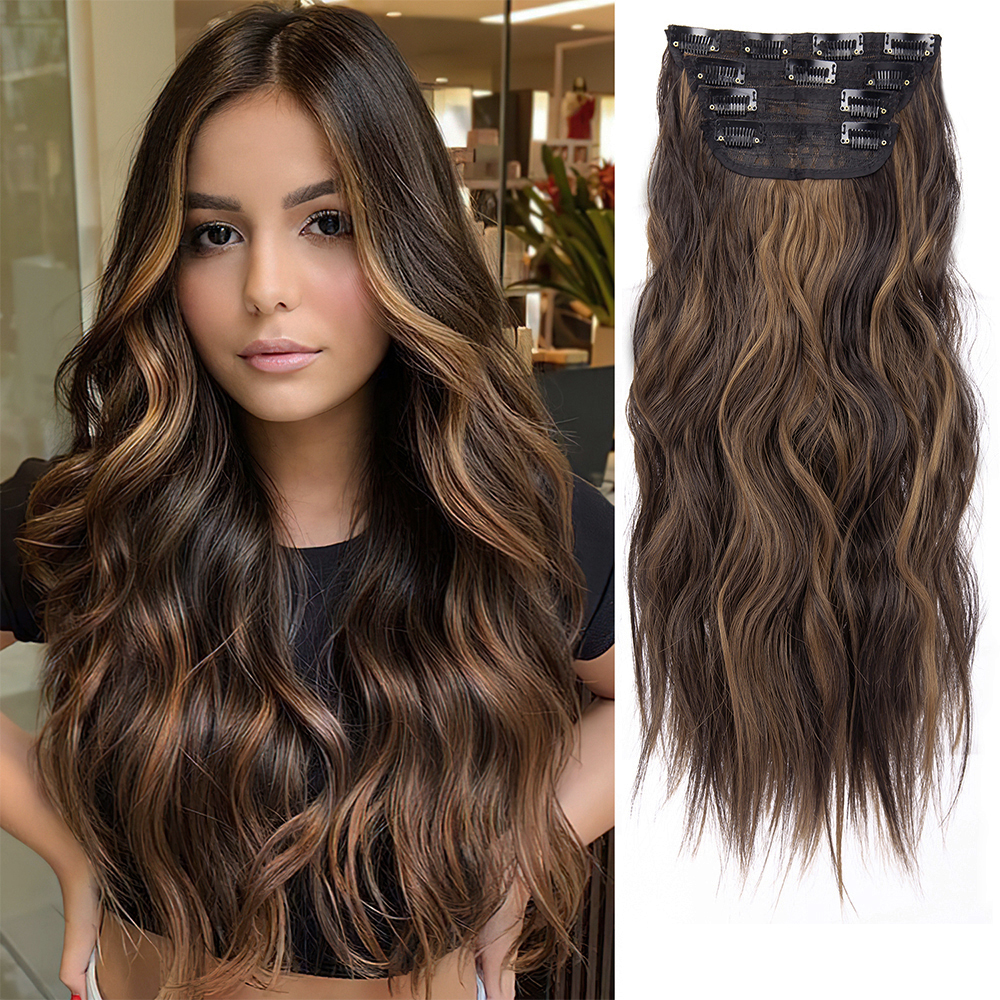 Clip Hair Curl Four-piece Set Natural Water Ripple Hair Extensions Piece High Quality Heat Resistant High Temperature Silk Wave Curl Ladies Party Daily Decoration, 4#
Clip Hair Curl Four-piece Set Natural Water Ripple Hair Extensions Piece High Quality Heat Resistant High Temperature Silk Wave Curl Ladies Party Daily Decoration, 4#