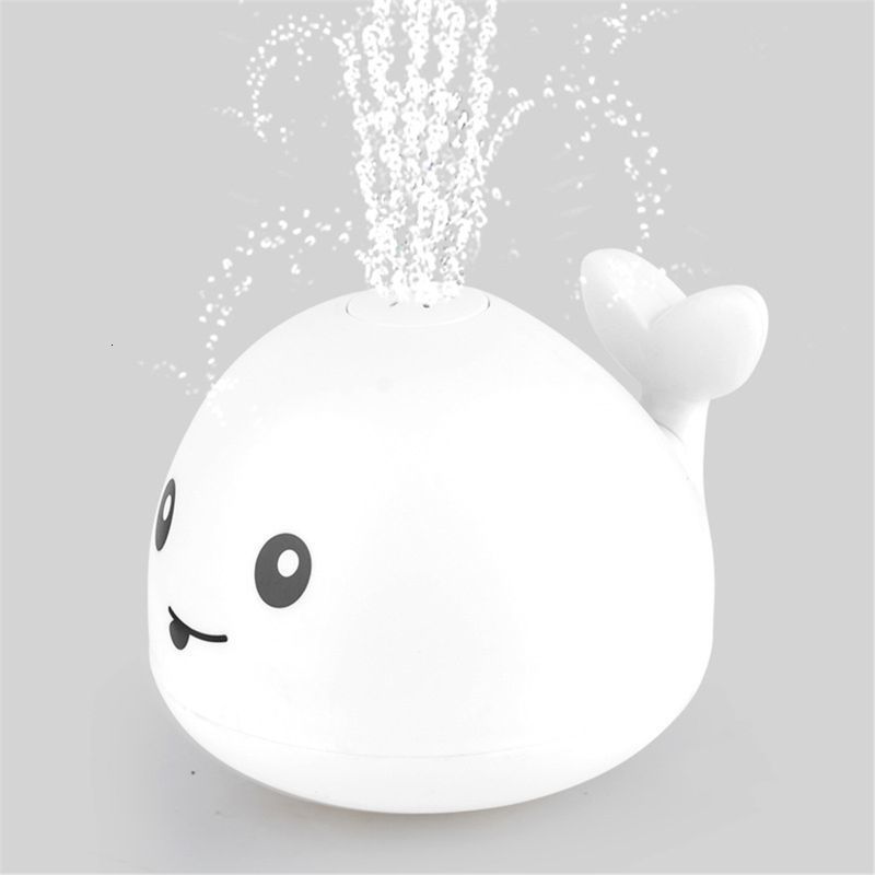 Bath Toys Baby Light Up Bath Tub Toys Whale Water Sprinkler Pool Toys for Toddlers Infants Whale Water Sprinkler Pool Toy 230404