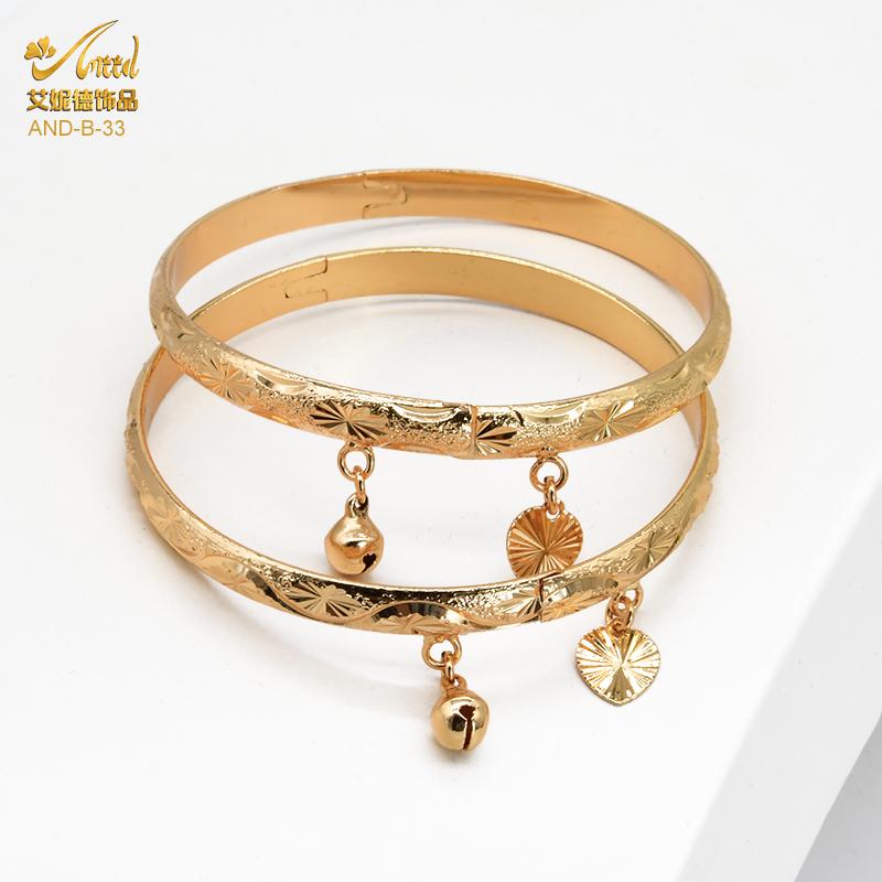 Bangle Hand Braclet Sets For Women Arm Gold Charm Wholesale Dubai Alloy Jewelry 2023 24K Arabic Adixyn Carier Algerian