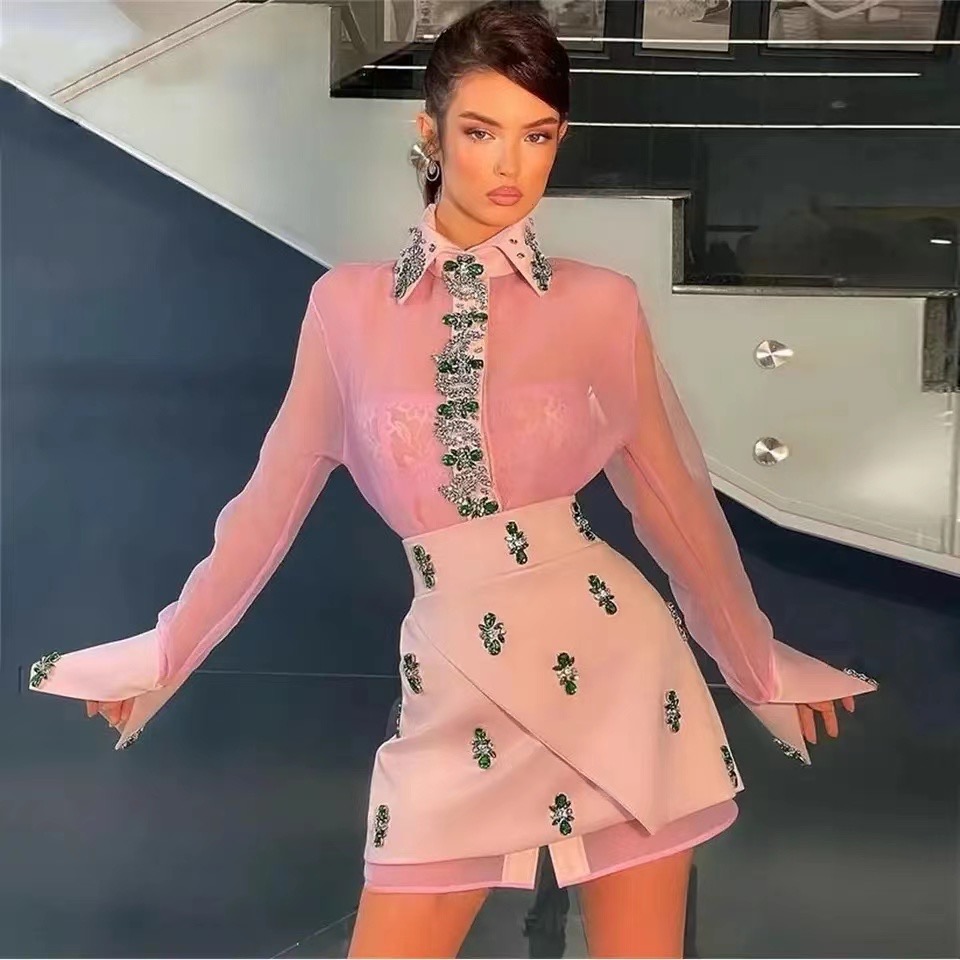 Cocktail Dresses Party Prom Gown Zipper Plus Size Custom A Line Lace Up High Neck Long Sleeve Organza Above Knee Mini