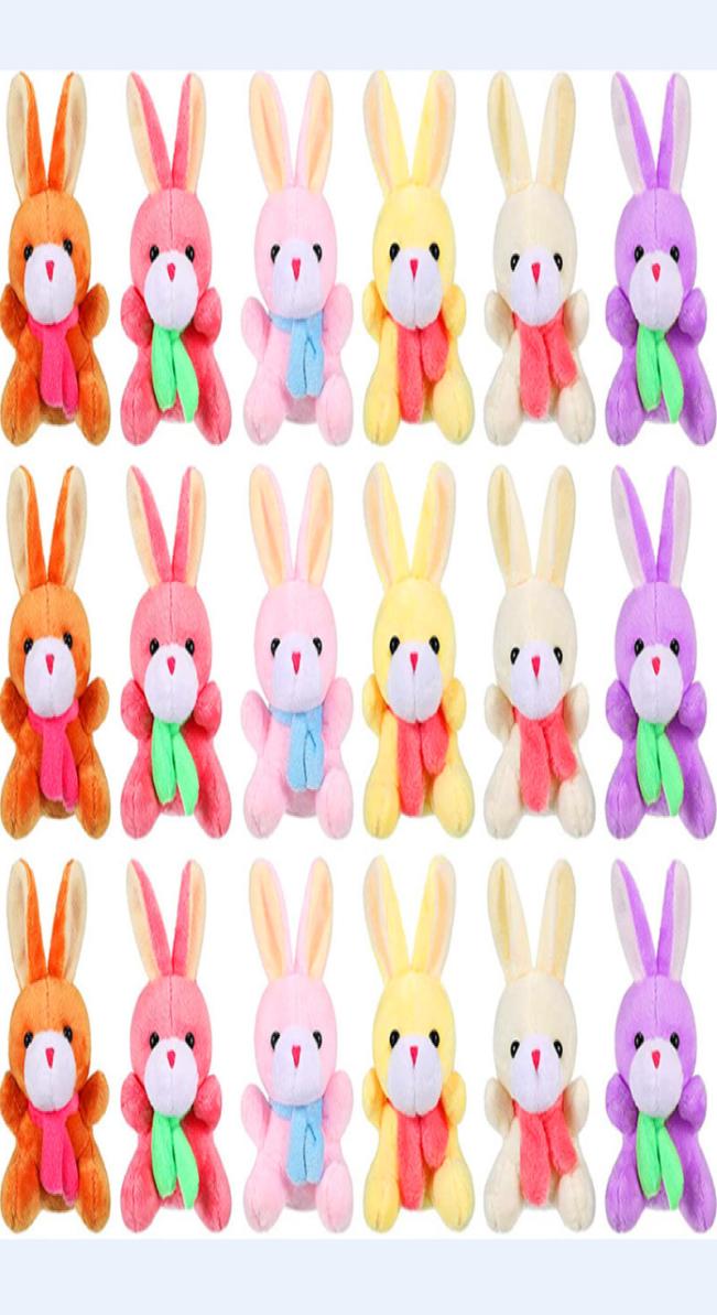 New Easter Rabbit Plush Animals Toys 4 inch Plush Rabbit toys Soft Bunny Dolls