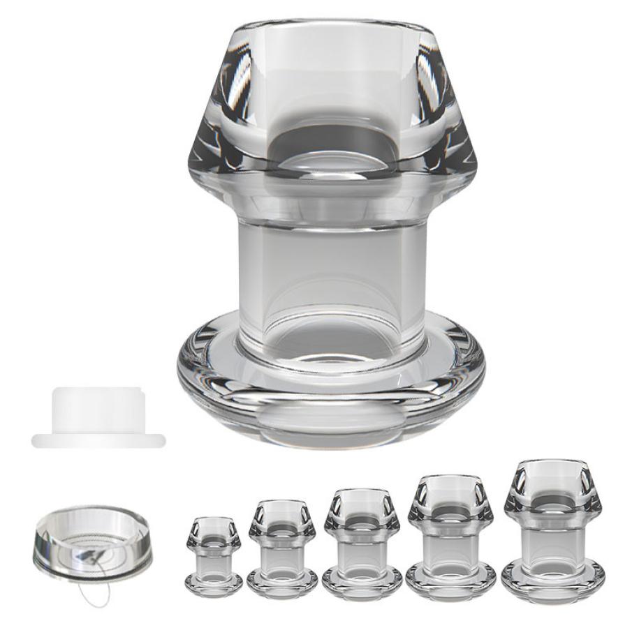 yutong Hollow Butt Plug With Insert Anal PlugTunnelToy Huge Speculum Anus Dilator SM Enema nature Toys