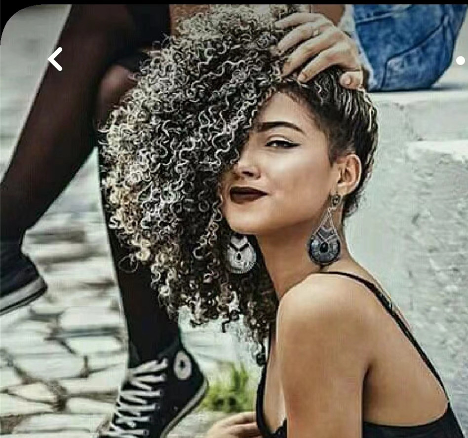 Real hair Grey Kinky curly Ponytail human hair extension Brazilian Virgin Hair Gray Pony tail afro puff one piece Clips Drawstring Ponytails chic hair