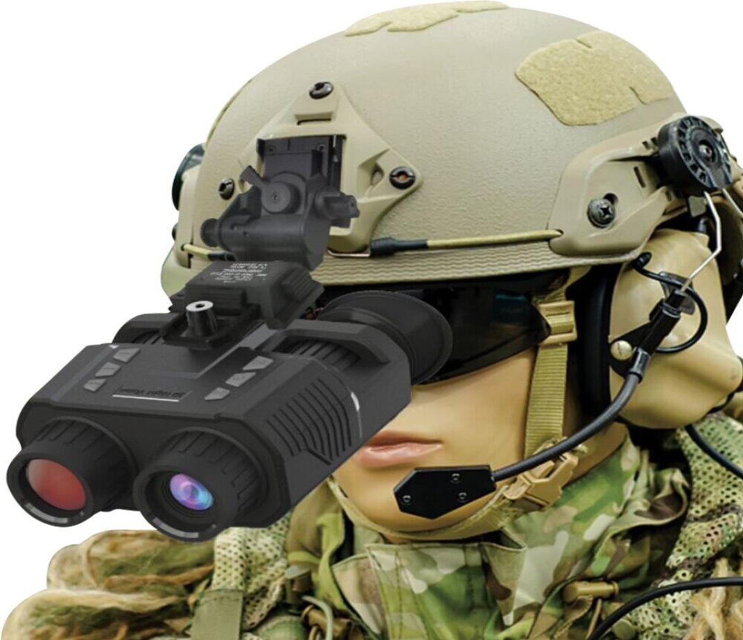 BekinTek 3D Helmet Night Vision Binoculars Head Mountable IR Infrared Telescope Goggles Long Observe Distance in Darkness Optics 4