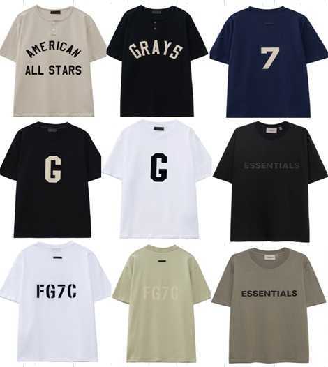 FOG Double Thread ESS American High Street FOG Short Sleeve Fashion Brand Women's Loose Round Neck T-shirt Men, 941 # khaki
FOG Double Thread ESS American High Street FOG Short Sleeve Fashion Brand Women's Loose Round Neck T-shirt Men, 941 # khaki