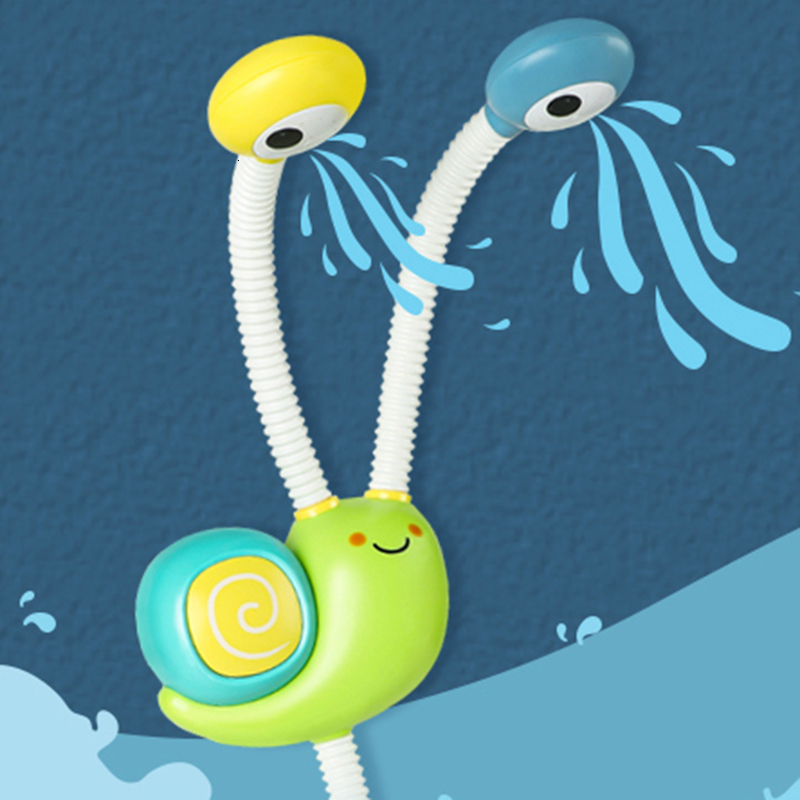 Bath Toys Bath Toys Water Game Snail Spraying Faucet Shower Electric Water Spray Toy For Baby Bathtime Bathroom Kids Toys 230404