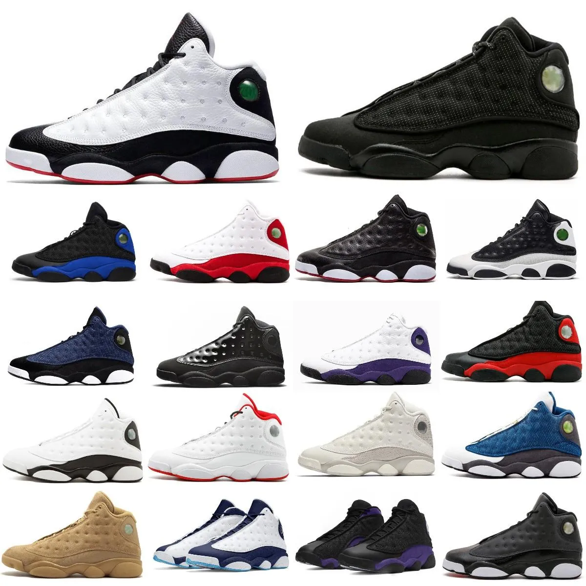 Jumpman 13 13s men Retro Basketball Shoes UNC French Brave Blue Del Sol Obsidian Court Purple Red Flint Playoffs Black Cat Hyper Royal mens153, Color#5
Jumpman 13 13s men Retro Basketball Shoes UNC French Brave Blue Del Sol Obsidian Court Purple Red Flint Playoffs Black Cat Hyper Royal mens153, Color#5
