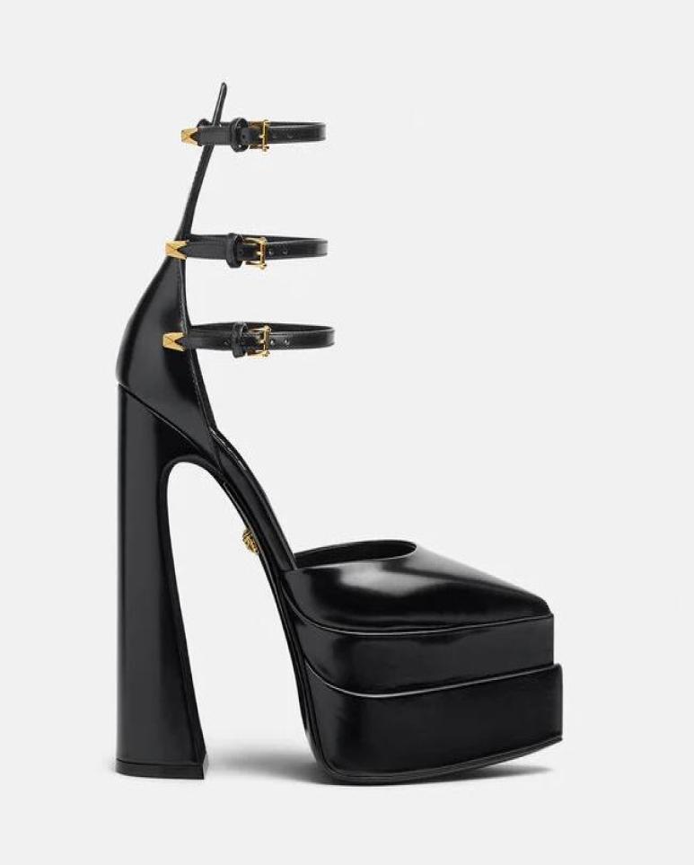 Realfine Sandals 5A 8103440 VS Aevitas Pointy Platform Pumps Sandal Shoes for Women Size 3541