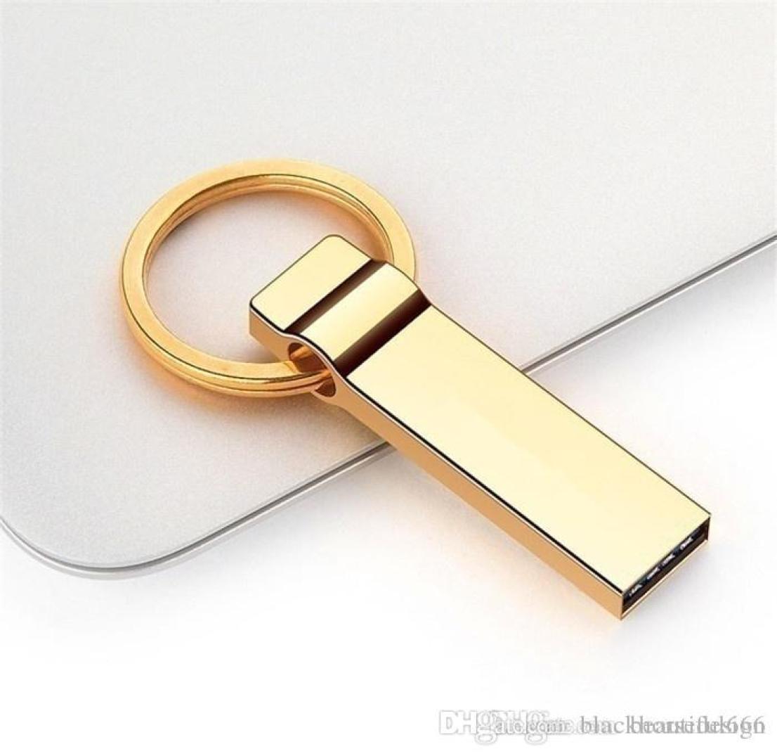100 Real Capacity Gold 128GB 30 USB Flash Drive Memory Stick Pen Drive