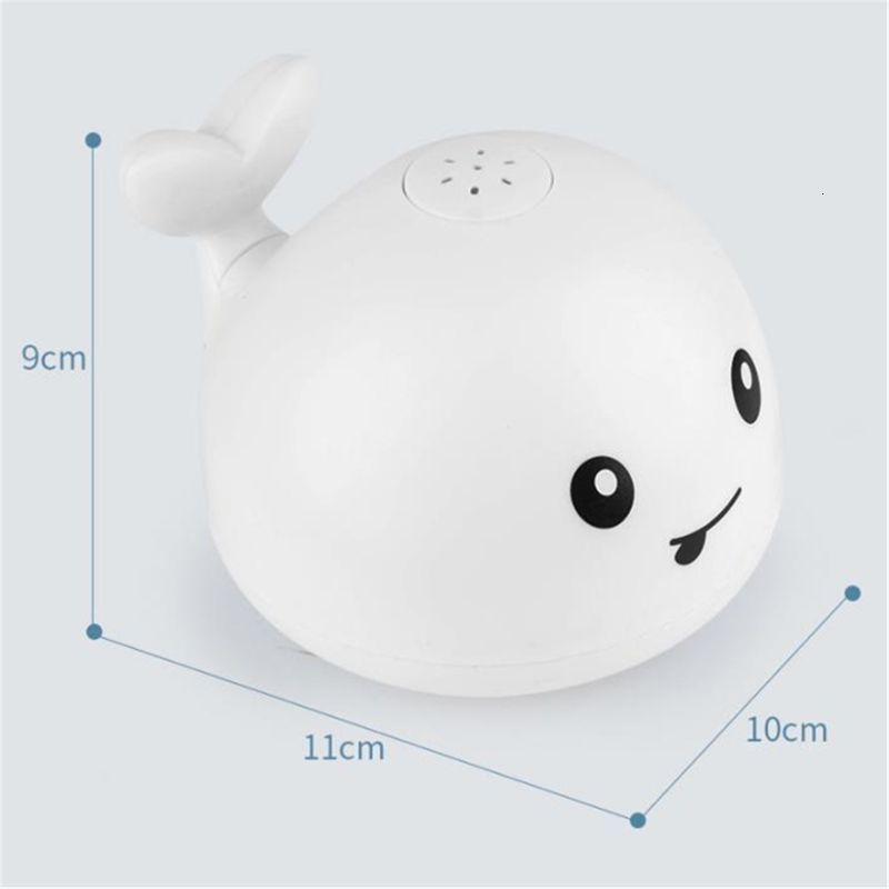 Bath Toys Baby Light Up Bath Tub Toys Whale Water Sprinkler Pool Toys for Toddlers Infants Whale Water Sprinkler Pool Toy 230404