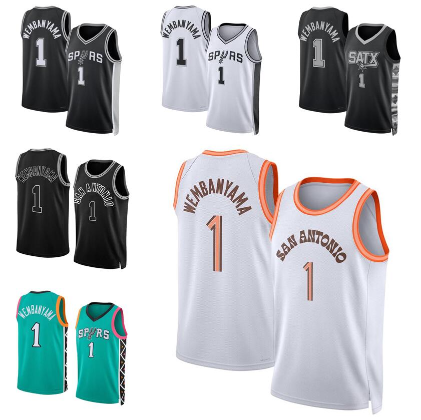 Basketball jersey Victor Wembanyama 2023/24 city version Men Women Youth S-XXL jerseys