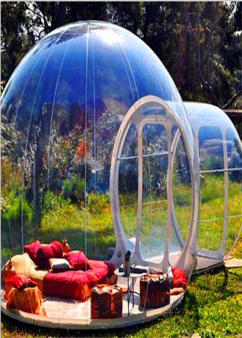 Blower Inflatable Bubble Tent For 3M Dia Bubble el For Human Transparent Igloo Tent Promotion