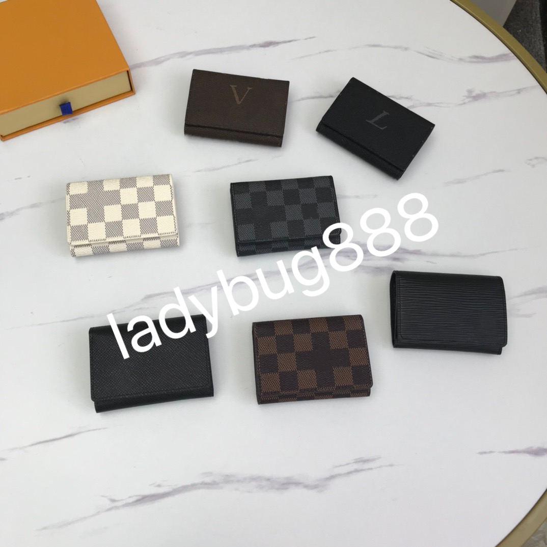 Designer Card Bag Men's Plaid Women's Wallet Cardholder Printed Leather Coin Wallet with Box, Black check
Designer Card Bag Men's Plaid Women's Wallet Cardholder Printed Leather Coin Wallet with Box, Black check
