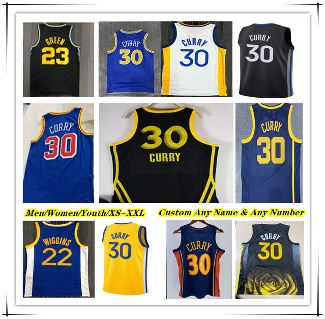 Printed Golden State City Edition Basketball Jersey Stephen 30 Curry Chris Paul Andrew 22 Wiggins Klay Thompson Draymond Green Jonathan Kuminga Dario Saric Iguodal