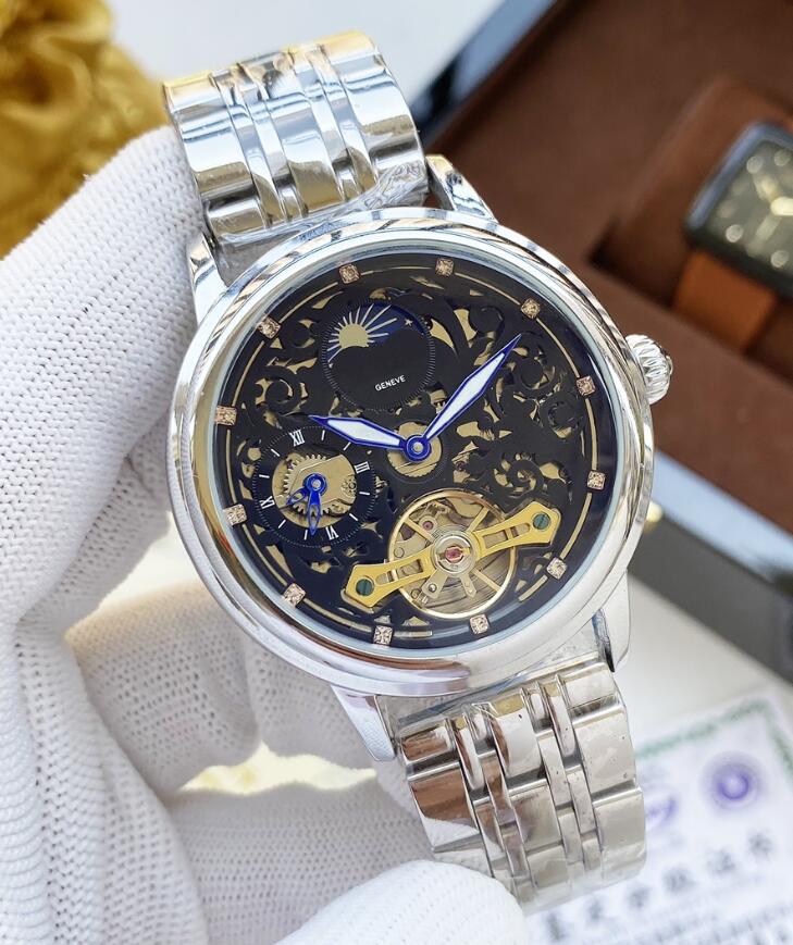 2023 AAA Geneva luxury brand patekity watch leather mechanical automatic mens watches tourbillon skeleton gold men wristwatches
2023 AAA Geneva luxury brand patekity watch leather mechanical automatic mens watches tourbillon skeleton gold men wristwatches