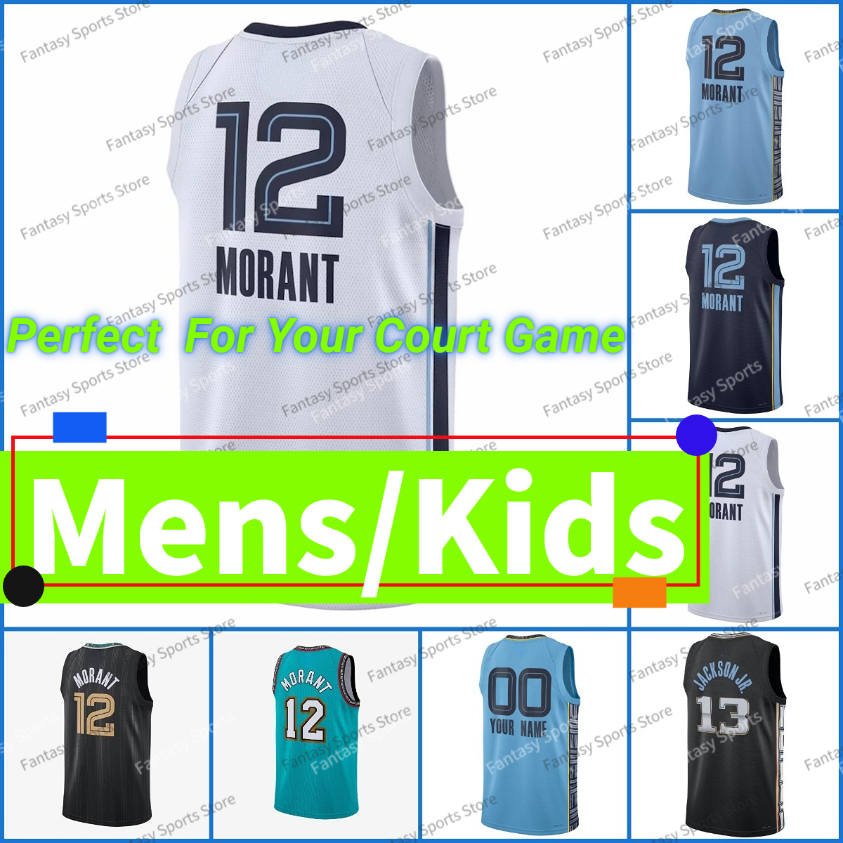 Men Basketball Jersey Ja Morant Jaren Jackson Jr. Steven Adams Brandon Clarke Ziaire Williams Dillon Brooks Desmond Bane Santi Aldama Tyus Jones Jake LaRavia Jerseys, Color1
Men Basketball Jersey Ja Morant Jaren Jackson Jr. Steven Adams Brandon Clarke Ziaire Williams Dillon Brooks Desmond Bane Santi Aldama Tyus Jones Jake LaRavia Jerseys, Color1
