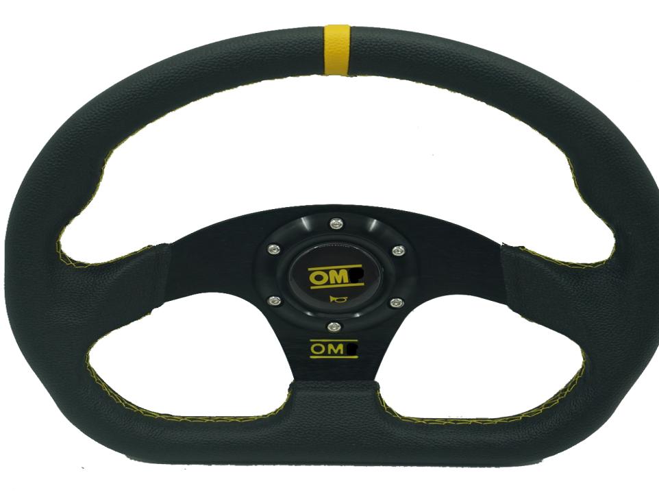 JDM Universal OM DShape Steering Wheel Modified Racing 13Inch 320mm Leather Flat Drift Car Rally Sport Simulated Game With Logo