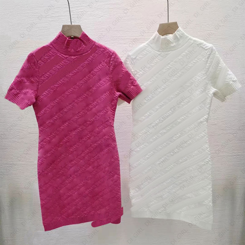 Women Dress Designer Full Letter Relief Print Knit Dresses Vest Two piece Skirt Set Fashion Casual Knitted Skirts, Pink
Women Dress Designer Full Letter Relief Print Knit Dresses Vest Two piece Skirt Set Fashion Casual Knitted Skirts, Pink