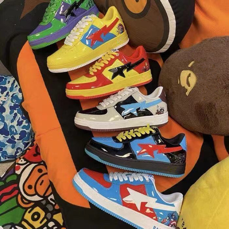 A Bathing Ape Men Women Casual Shoes Sneaker BapeSta Fashion SK8 Sta Camo Black White Green Red Orange Camouflage Trainer Sports Sneakers Platform Shoe With Socks, 20
A Bathing Ape Men Women Casual Shoes Sneaker BapeSta Fashion SK8 Sta Camo Black White Green Red Orange Camouflage Trainer Sports Sneakers Platform Shoe With Socks, 20