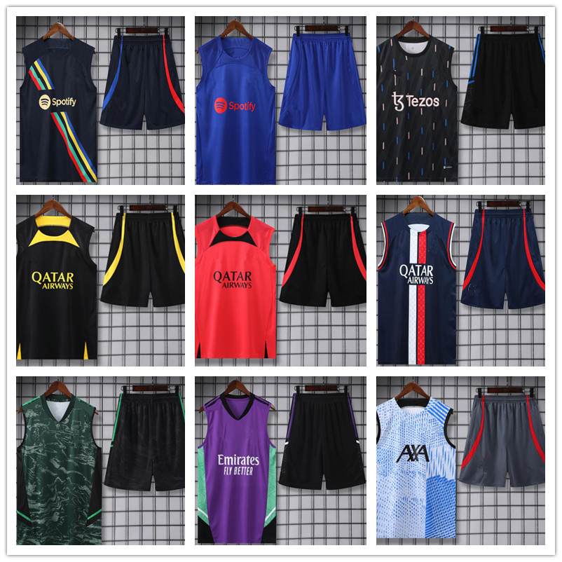 Men sleeveless football training kit 2023 summer shirt shorts soccer vest T-shirt jogging tracksuits suit
Men sleeveless football training kit 2023 summer shirt shorts soccer vest T-shirt jogging tracksuits suit