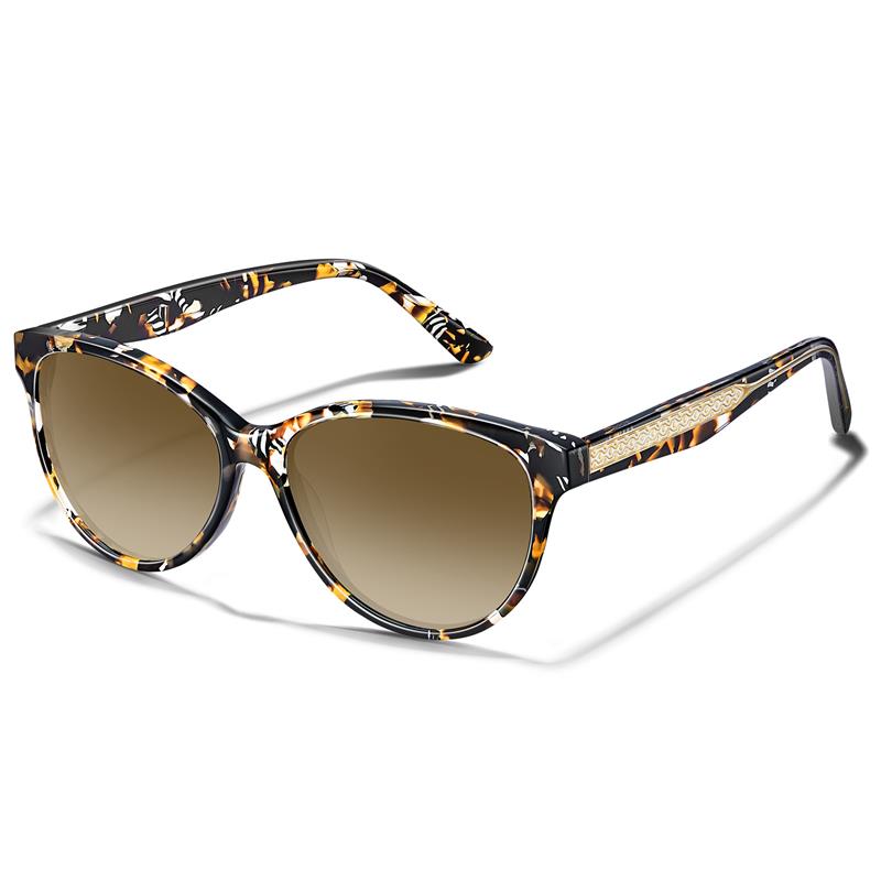 CARFIA Cateye Polarized Sunglasses for Women UV Protection, Italy Handcrafted Acetate Frame with Embossed Pattern Wire Core
