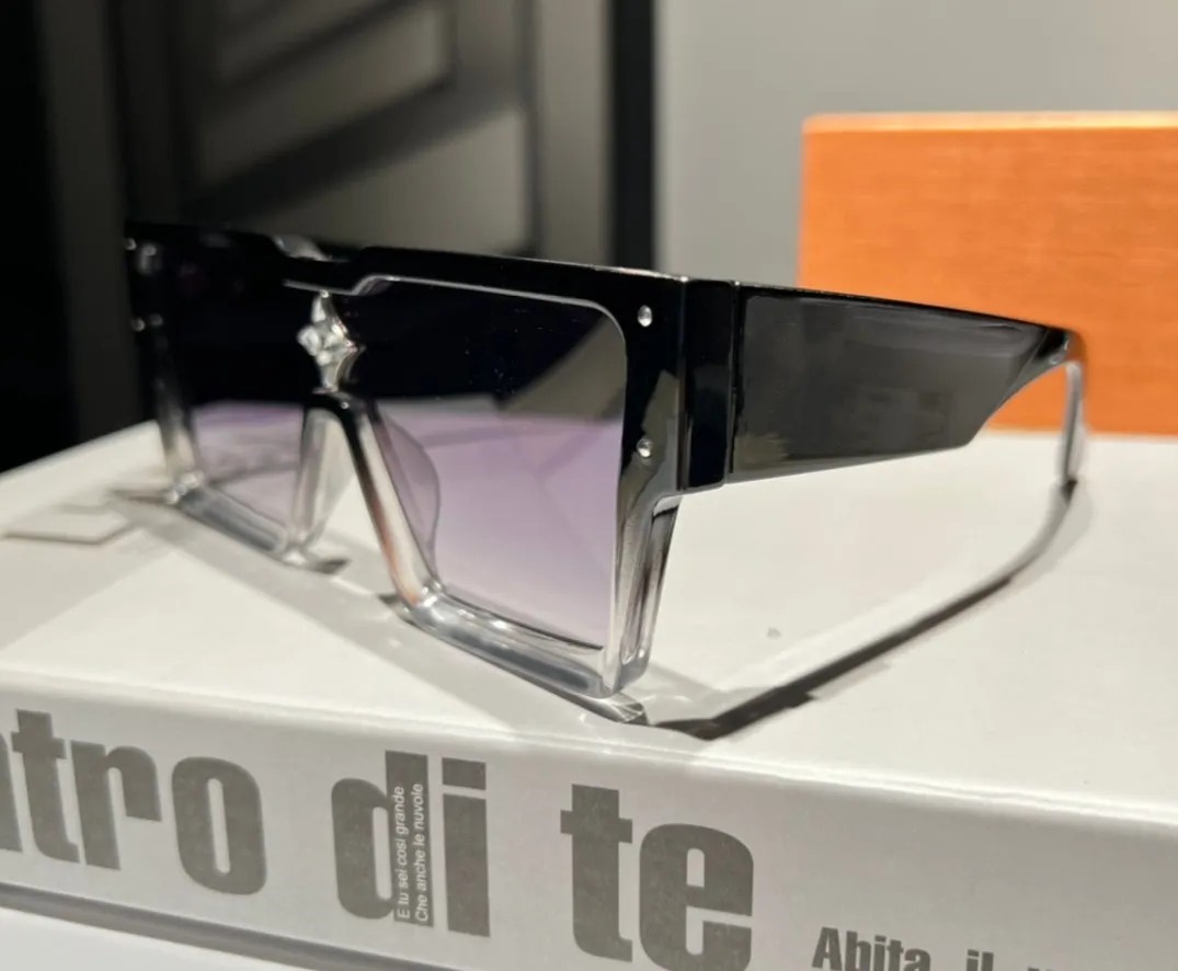 designer sunglasses For Women and Men Fashion Model Special UV 400 Protection Double Beam Frame Outdoor Brand Design Alloy Top Cyclone Sunglasses 1547