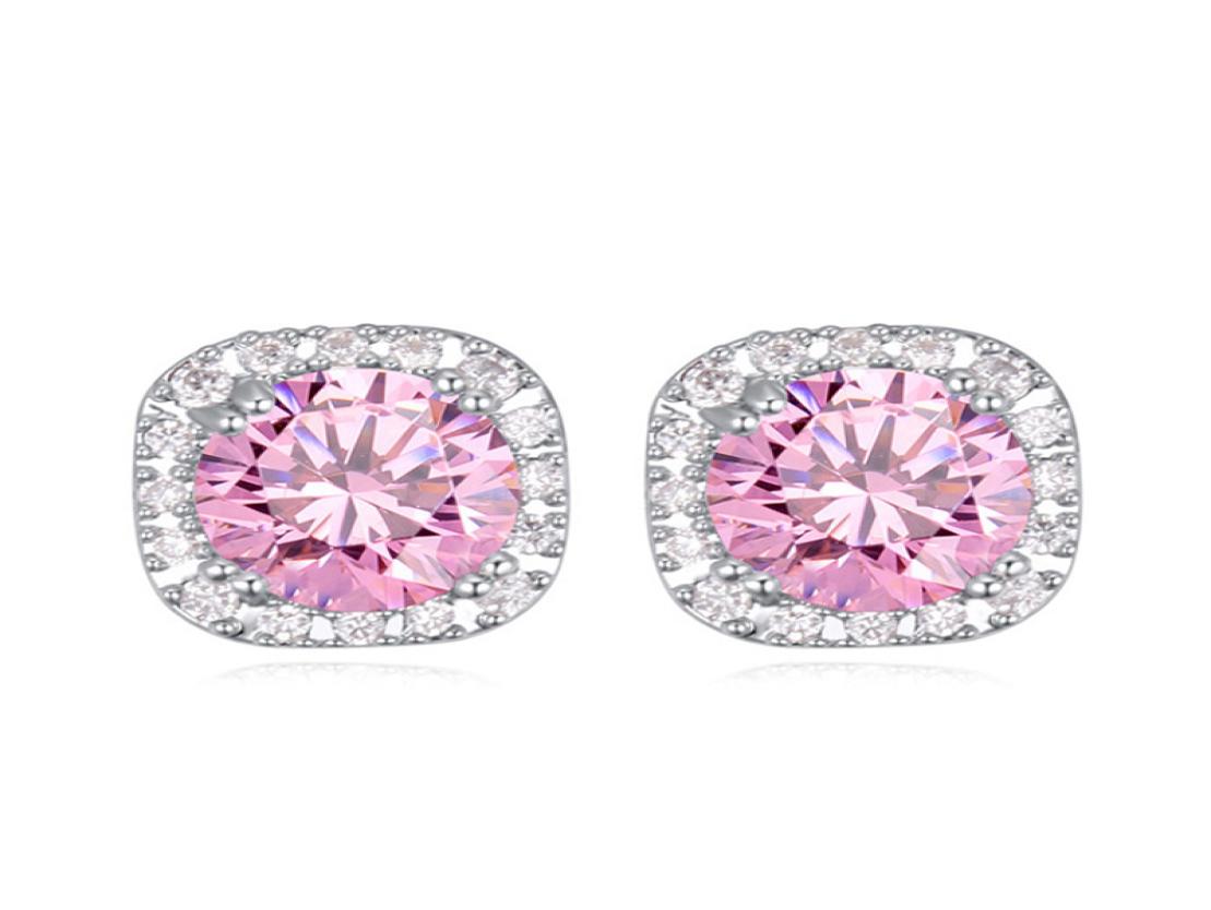 Fashion Geometric Square Design Designer Stud Piercing Earings High Quality Cubic Zirconia Bijoux Accessories For Women Be