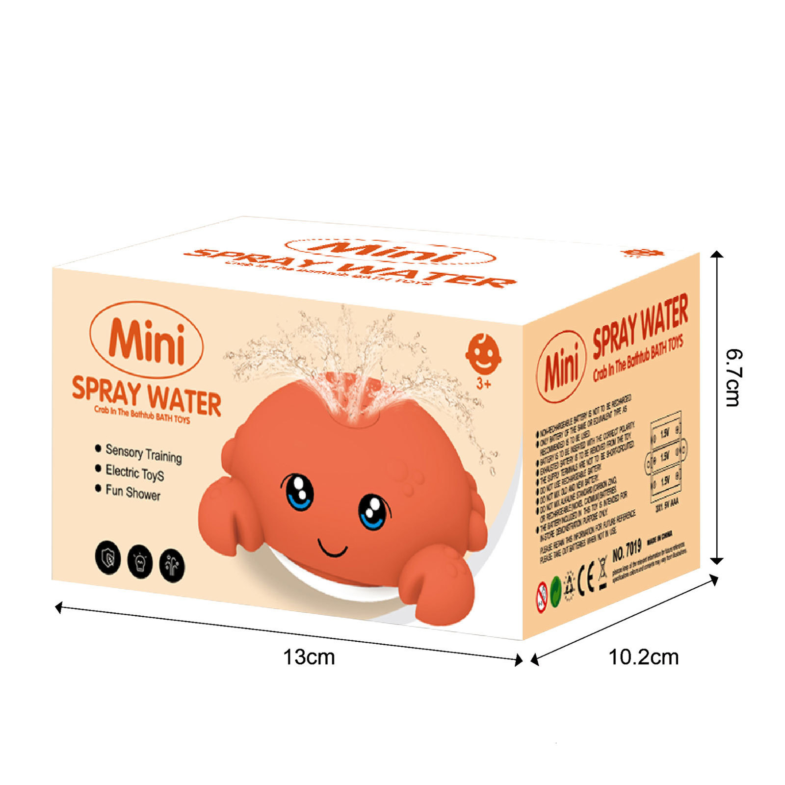 Bath Toys Baby Bath Toys Automatic Spray Sprinkler Cute Animal Octopus Crab Bathtub Toy With LED Light Play Water Game Safe High Quality 230404