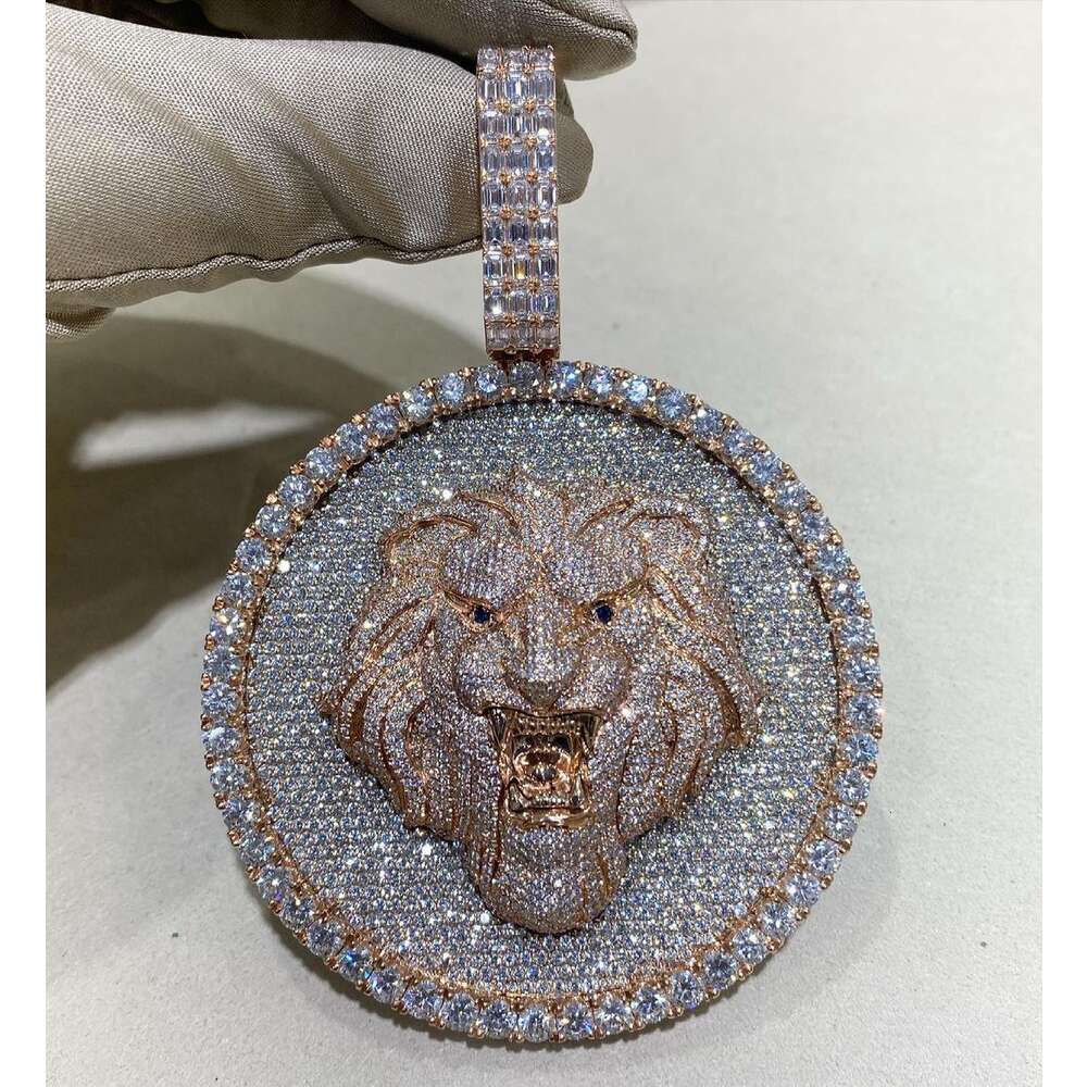 Fashion Hip Hop Bg Iced Out Moissanite Jewelry Sterg Sier Dia Charm Custom Pendant Necklace