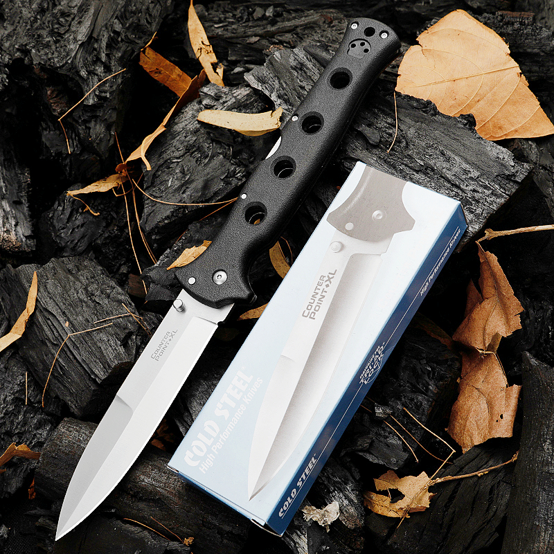 Cold Steel 10ACXC Counter Point XL Folding Knife AUS10A Blade Griv-Ex Handle Tactical Survival Hunting Pocket Knife
Cold Steel 10ACXC Counter Point XL Folding Knife AUS10A Blade Griv-Ex Handle Tactical Survival Hunting Pocket Knife