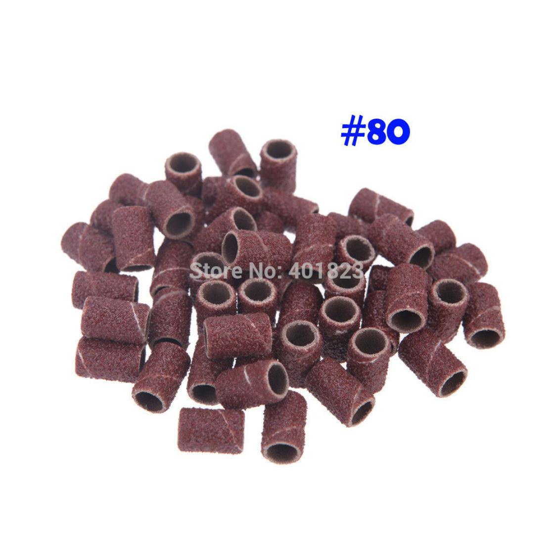 1000pcspack Nail Drill for Nail art Sanding Bands for Manicure Pedicure Machine 80 sandpaper nail tools