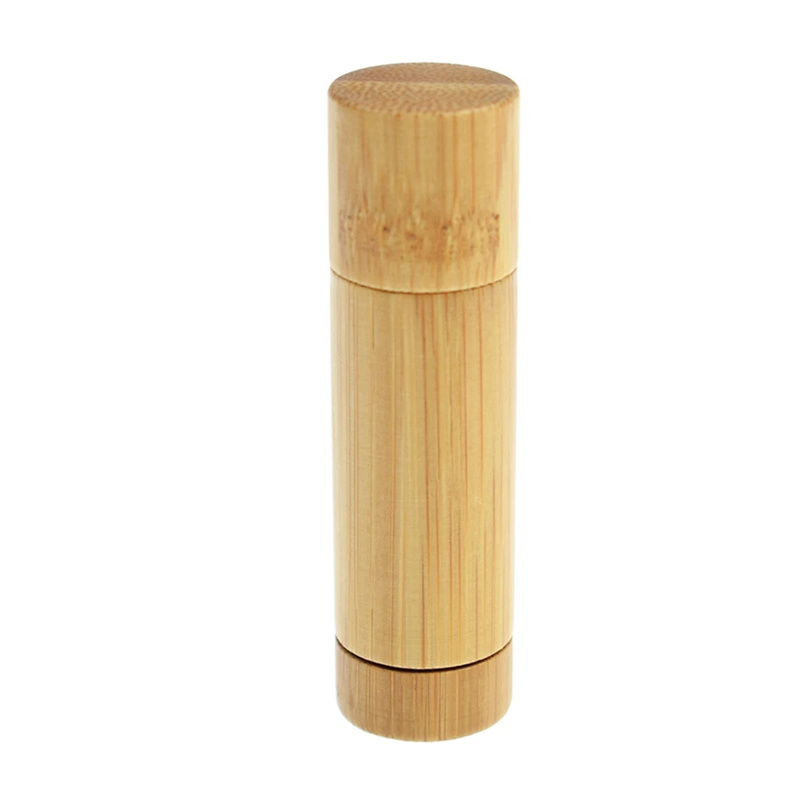 Lip Balm Tube Empty Chapstick Bottle Bamboo Tubes Lip Gloss Storage Tubes for Women