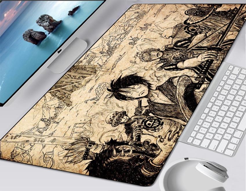 MOUSE PAD Gamer carpet notbook computer mousepad One Piece gaming mouse pads gamer keyboard mouse pad manga mat