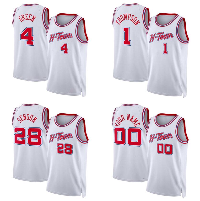 Basketball jersey Jalen Green Amen Thompson Alperen Sengun 2023/24 city version Men Women Youth S-XXL jerseys