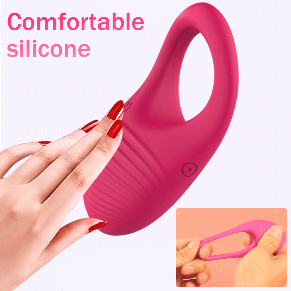 Cockrings Wireless Remote Control Cockring Vibrator Clitoris Stimulation Sleeve for Penis Ring Sex Toys for Men Male Chastity Cock Rings 230404 - view 5