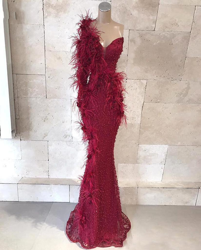 Saudi Arabic Prom Dresses Evening Gowns Sleeves robe de soiree vestido de festa longo Feathers Mermaid Formal Party Dress Bead Cus6361262, Black
Saudi Arabic Prom Dresses Evening Gowns Sleeves robe de soiree vestido de festa longo Feathers Mermaid Formal Party Dress Bead Cus6361262, Black