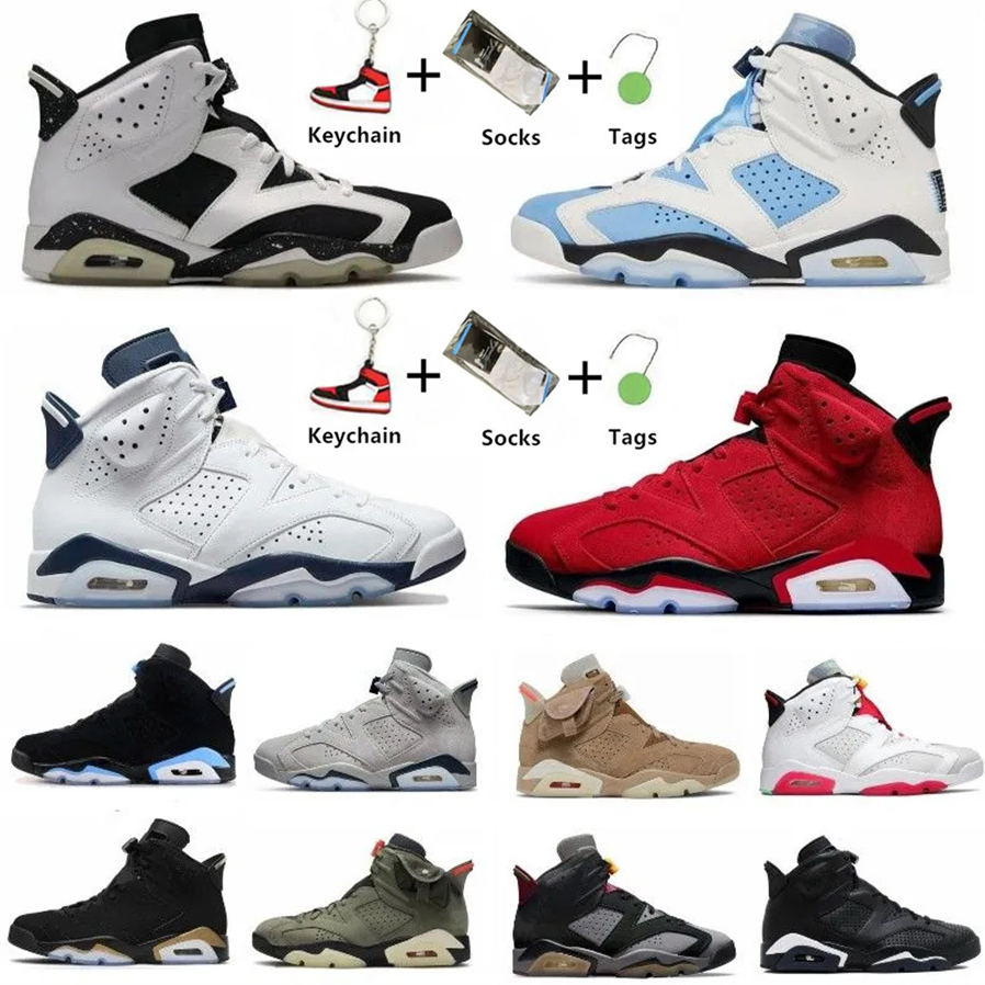 2023 6 6S Jumpman Men Basketball Shoes Midnight Navy Georgetown Maroon British Khaki Infrared UNC White Red Oreo Electric Green Carmine Chrome Designer Sneakers, With box
2023 6 6S Jumpman Men Basketball Shoes Midnight Navy Georgetown Maroon British Khaki Infrared UNC White Red Oreo Electric Green Carmine Chrome Designer Sneakers, With box