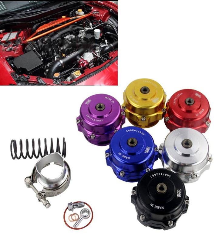 High Quality Tial style 50mm Blow Off Valve BOV Authentic with vband Flange Spring for Universal car