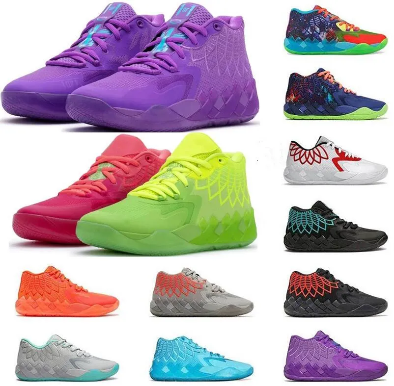 

2023 Lamelo Ball MB 01 Basketball Shoes Rick Red Green And Morty Galaxy Purple Blue Grey Black Queen Buzz City Melo Sports Shoe Trainner Sneakers Yellow Top Quailty, A16 40-46 white silver