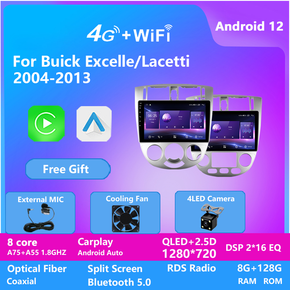 Android 12 Car Multimedia Radio Video Player Auto Stereo Audio For EXCELLEN/LACETTI 2004-2007
Android 12 Car Multimedia Radio Video Player Auto Stereo Audio For EXCELLEN/LACETTI 2004-2007