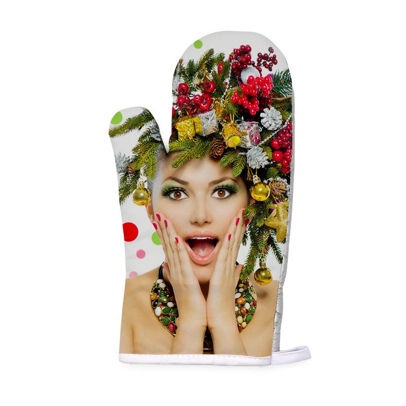 Sublimation Oven Mitts Set Include Blank Heat Resistance Oven Gloves and Blank Sublimation Pot Holders z11