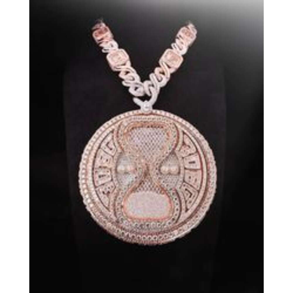 Fashion Hip Hop Bg Iced Out Moissanite Jewelry Sterg Sier Dia Charm Custom Pendant Necklace
