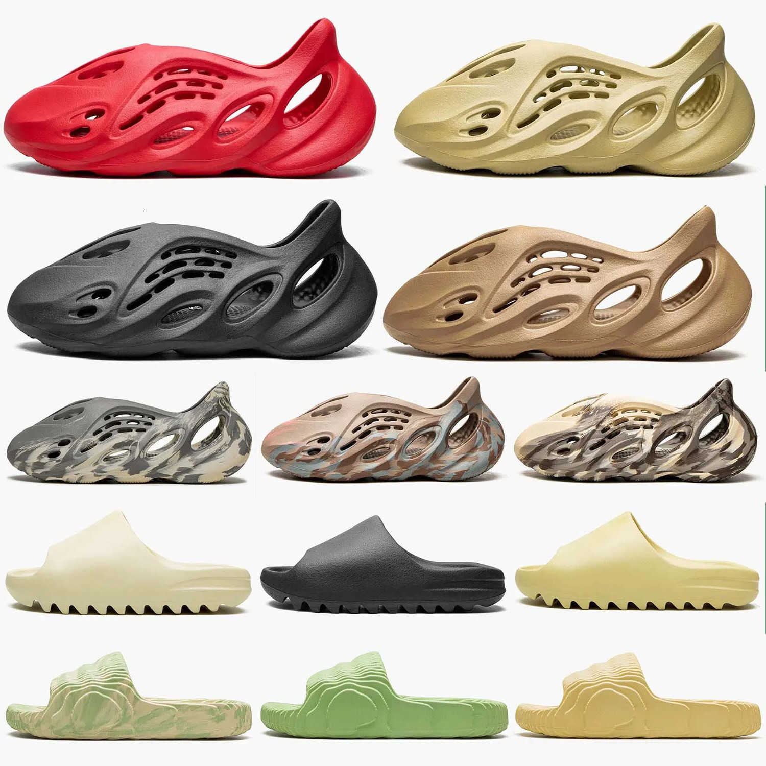 Designer Slippers Men Woman Bone Onyx Resin Pure Ochre Holes Foams Runner Slides Sand Vermilion Moon Grey Sandals pantoufle Fashion Mules
Designer Slippers Men Woman Bone Onyx Resin Pure Ochre Holes Foams Runner Slides Sand Vermilion Moon Grey Sandals pantoufle Fashion Mules