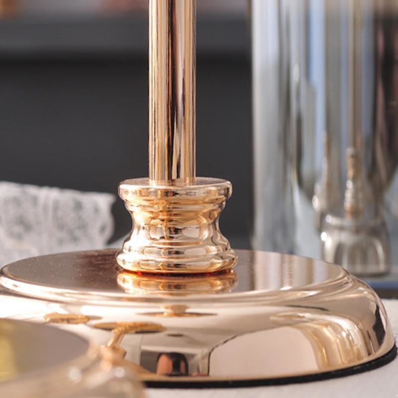 3pcs/set Retro Metal Candle Holders Creative Glass Candlestick Crafts Wedding Holiday Party Supplies Candelabrum Home Decoration Ornaments NEW XJ26030