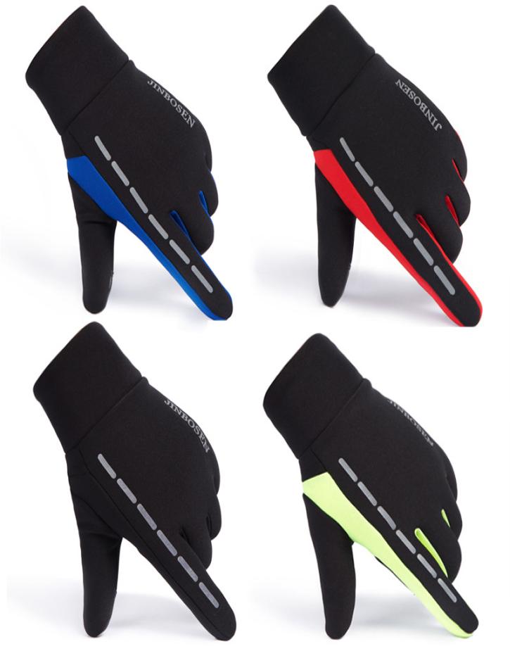 Warm In Winter Bike Gloves Thermal Full Finger Cycling Gloves Windproof Outdoor Sports Bike Bicycle Long Gloves for Man Woman