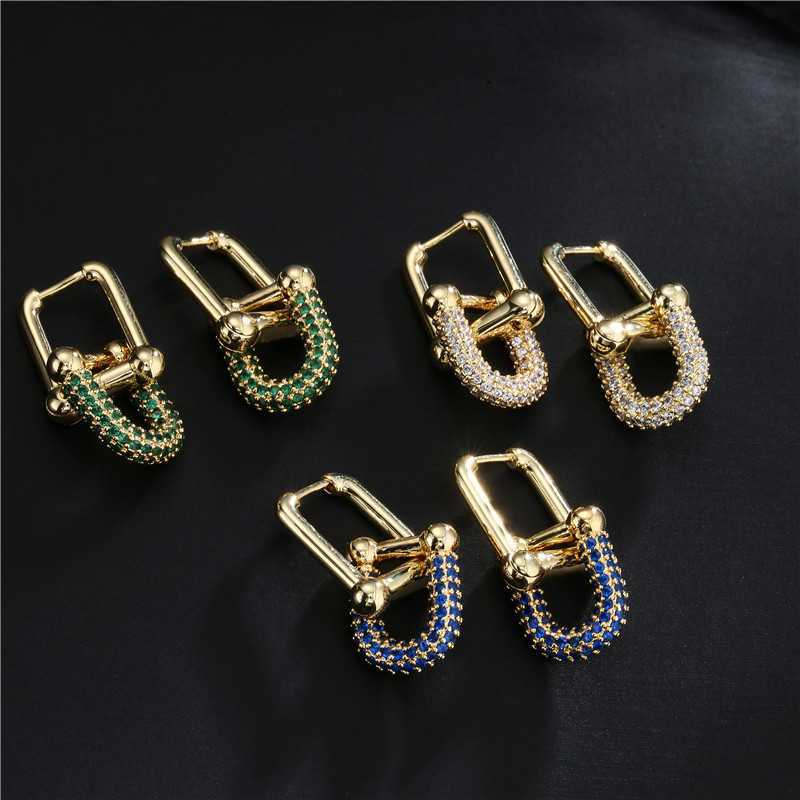 Designer Earring new fashion U shape geometry charm earrings for women with white green blue crystal stud ear rings jewelry gift
Designer Earring new fashion U shape geometry charm earrings for women with white green blue crystal stud ear rings jewelry gift