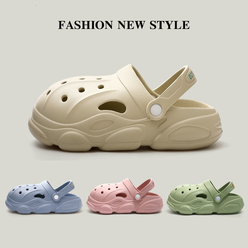 Slippers Men's Thick Platform Clogs Indoor Outdoor Couple Women Flip Flops Garden Sandals Casual Beach Slides 230404