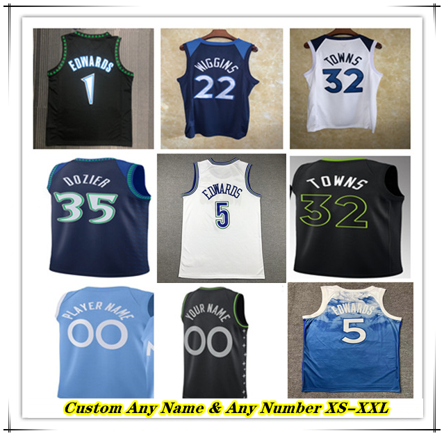Printed MINNESOTA City Edition Basketball Jersey Anthony Edwards Karl-Anthony Towns Naz Reid Mike Conley Rudy Gobert Jaden McDaniels Kyle Anderson Kevin Garnett
