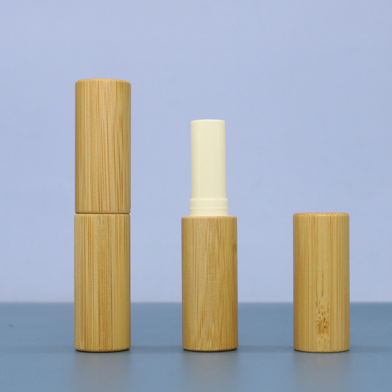 Lip Balm Tube Empty Chapstick Bottle Bamboo Tubes Lip Gloss Storage Tubes for Women
